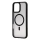 ΘΗΚΗ ΚΙΝΗΤΟΥ INOS MAGFLAME SILICON BLACK ΓΙΑ IPHONE 16 PRO MAX